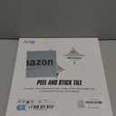 Art3d 10-Sheet Peel and Stick Backsplash Tile in White Marble, Self-Adhesive Wall Tiles Stick on Kitchen Laundry Room RV Renter - 12 x 12 Inch