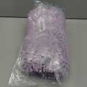 OLANLY Toilet Rugs U-Shaped 24x20, Extra Soft Absorbent Chenille Contour Bathroom Rugs for Toilet, Dry Quickly, Machine Washable, Non-Slip Bath Mat, Lavender