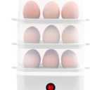 Egg Cooker - 18 Egg Capacity Electric Egg Cooker, can quickly cook hard, medium and soft boiled eggs, poached eggs, scrambled eggs or omelets, with auto shut-off function, Satisfy your food needs