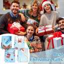 2 x Preboun 4 Pcs Christmas Sealife Kitchen Towels Christmas Decoration Absorbent Dish Quick to Drying Hand Polyester Cleaning Tea Coastal Towels for Home Washing Drying Dishes Kitchen