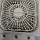 Portable Air Conditioners, 2000mAh Rechargeable Mini Air Cooler Fans, 500ML Personal Portable AC Unit with 3 Speed, 2 Spray, 7 Color, 3 Timer, Small Desktop Cooling Fan for Bedroom Office (White)