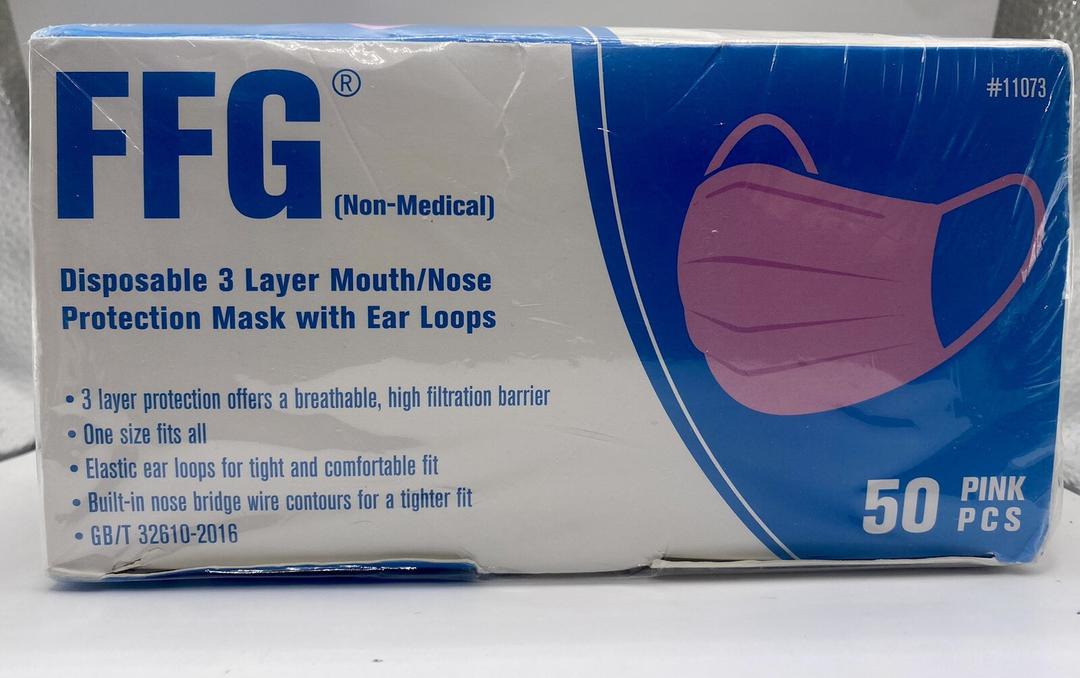 Disposable Face Mask For Adults - Travel Essentials, 50 Pack Individually Wrapped, 4 Ply Protection,Safety Masks Disposable