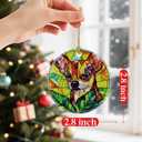 8 x Vibrant Chihuahua Ornaments, Dog Christmas Ornaments: Christmas Tree Decorations, Holiday Decor, Stocking Stuffers, Gift Ideas, Xmas Gift, Gifts for Pet Lover & Gifts for Dog Lover