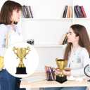 Plastic Gold Trophy Cup, Golden Trophies Trophy Cup for Sports Footabll Competition Tournaments Party