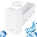 Upgraded DA97-20156B Ice Maker Replacement Compatible with Samsung Refrigerator DA97-20156A Ice Container, Ice Bucket Tray w/Latch Plate fit Model RF28HMEDBSR, RF27T5241SG, RF28R6301SG Ice Bin