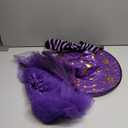 MISS FANTASY Toddler Witch Costume Halloween Witch Costume Accessories Girls Including Witch Hat and Broom Witch Purple Tutu Toddler Striped Witch Socks for 3-5 Kids Hocus Pocus Costume for Toddler