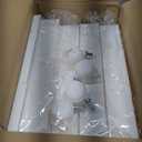 CTSNSLH 4 Tier Plastic Storage Bins and Boxes Organizer - Stackable with Lids for Bedroom, Living Room, Office - Foldable Containers (White)