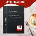 2 x MAOPINER 10PCS 8.5"x11" Menu Cover,Single Restaurant Menu Cover,Menu Holder