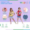 Disney Minnie Mouse Rainbow Floral T-Shirt and Chambray Shorts Outfit Set Infant to Big Kid Sizes (12 Months - 14-16) (Green)