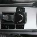 Car Accessories Fit for 2019 2020 2021 2022 2023 2024 2025 Mazda 3 Axela Interior Gear Shift Knob Console Media Panel Cover Trim (Matte Silver) Stainless Steel 1 PC