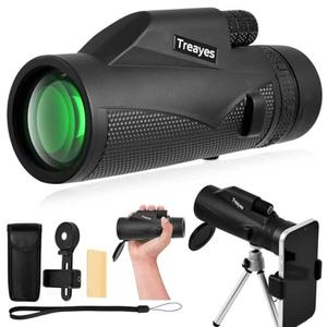 10x42 Monocular Telescope High Power HD, 330g Ultra-Lightweight & Portable, BAK4 Prism Metal Frame, with Phone Adapter Tripod for Bird Watching, Hunting, Travel, Concerts, Football Games