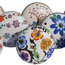 Royal Kraft Vintage Multicolor Painted Ceramic Pull Knobs for Kitchen Cabinet, Door & Drawer, Wardrobe, Cupboard (Set of 10) Sknob012