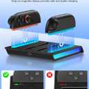 Svetaecho Enhanced Controller Charger Station Compatible with Switch 2 Joy Con, Magnetic Fast Charging Dock for Switch 2 Joy Con Charger Accessories PlayStation 3