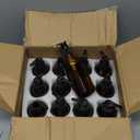 Tessco for you 12 Pack Amber Soap Dispenser Empty Plastic Pump Bottles Dispenser Refillable Shampoo Container for Hand Sanitizer Soap Lotion Body Wash Conditioner Bathroom Kitchen Travel (12 oz)