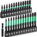 27PCS Impact Torx Bit Set (TT7-TT40), S2 Steel Security with Tamper Proof & Magnetic Screwdriver Bits, 1"&2" Long CNC Machined Torx Set with Compact Storage Case