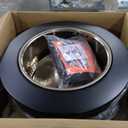 TIKI Patio Fire Pit Bundle  25-Inch Smokeless Wood Burning Outdoor Fire Pit for Backyard, Patio, Deck & Garden with Removable Ash Pan, Stand & Weather-Resistant Cover  Modern Black Stainless Steel