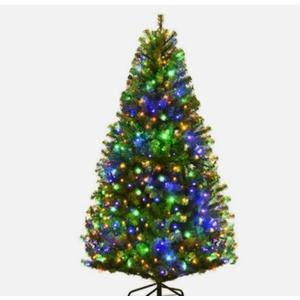 4ft Pre-lit Artificial Christmas Tree Auto-spread/close up Branches 11 Flash Mod