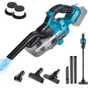 Handheld Cordless Vacuum Cleaner for Makita 18V Battery, Portable Wireless Power Vacuum Cleaner, 4 Multi Nozzle, 2 HEPA Filter, Lightweigt Vacuum for Home Pet Hair, Car (Battery NOT Include)