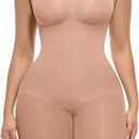Lover-Beauty Shapewear Bodysuit Tummy Control Butt Lifter Body Shaper for Women, Dark Beige, XS/S