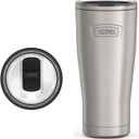 THERMOS ICON SERIES, Stainless Steel Cold Tumbler with Slide Lock, 24 Ounce, Matte Stainless Steel