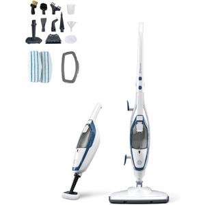 Vacmaster SMF1501 2-in-1 Steam Mop for Floor Cleaning with Detachable Handheld Steamer, Quick-Heating & Lightweight for Hard Floors, Carpets, Tiles and Upholstery