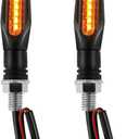 Motorcycle Turn Signals,LED Brake Lights, 12V Amber Daytime Running Lights Compatible with Motorcycle, Dirt Bike Motorbike (4)