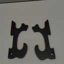 Eforlife 2/Set Sword Hook Wall Mount Samurai Sword Hanger Display Holder Adjustable for Katana Wakizashi Tanto Genji Sword Weapon Rack (2-Tier Padded)