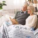 Yaya Gifts, Gifts for Yaya, Yaya Birthday Gifts, Yaya Blanket 60" x 50", Yaya Gifts for Grandma, Yaya Gifts from Grandkids, Yaya Gifts for Mother's Day, Yaya Gifts for Christmas