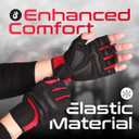 Workout Gloves for Men & Women - Weight Lifting & Gym Gloves with Enhanced Grip, Wrist Support & Palm Protection - Fitness Gloves for Training, Crossfit, Cycling & Exercise (Green)