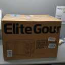 Elite Gourmet ETO-4510M French Door 47.5Qt, 18-Slice Convection Oven 4-Control Knobs, Bake Broil Toast Rotisserie Keep Warm, Includes 2 x 12" Pizza Racks, Stainless Steel