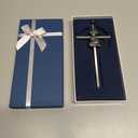 Baby Wall Cross Baptism Gifts for Girl, 7-inch Silver Praying Girls Baptism Crosses for First Holy Communion Christening and Dedication Baptismal Gifts from Godparents