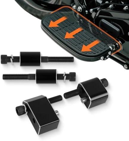PIKPOP 1-1/4'' Driver Floorboard Extension Kit Fit for Harley Touring 2009-2025, Floorboard Spacer Extenders for Street Glide Road Glide Road King Electra Glide, Tri-Glide (Black)