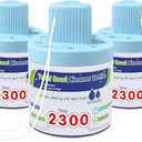 Msvvko Toilet Bowl Cleaner, Automatic Long-Lasting Blue Toilet Cleaner Bottle, Septic Safe Toilet Bowl Tablets in Bottles, Fresh Bathroom & Deodorize, 3 Pack, 2300 Flushes Each