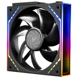 Thermalright TL-M12Q CPU Fan 120mm Case Cooler, PWM Connector Silent Computer Cooling with S-FDB Bearing, PC Fan with ARGB Mirror Light Effect, Low Noise, Building Blocks Version PC Fan