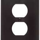 Legrand Pass & Seymour TPJ8 Trademaster Jumbo Oversized Unbreakable Nylon Wall Plate, 1 Gang, One Duplex Outlet Cover, Brown (1 Count)