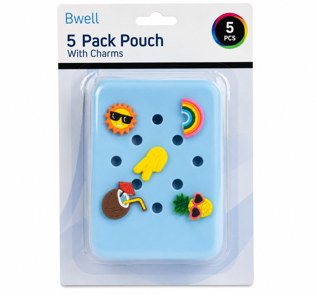 Bwell 5 Pack Pouch With Charms, Pack 2