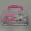 We R Memory Keepers- Crop-A-Dile Eyelet Setter Punch Kit, Pink, Includes 100 Eyelets, Comfort Handle, for 1/8 or 3/16 Inch Holes, Metal, Craft Paper, Leather, Fabric and More