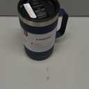 KXIAOCHEN 20oz Insulated Coffee Mug with Lid, Stainless Steel Coffee Cup, Double Wall Vacuum Coffee Tumbler with Handle, Premium Thermal Travel Coffee Mug (Blue Navy)