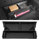 Hidden Trunk Organizer Tray for Tesla Model Y 2019-2026, Custom-Fit Rear Underfloor Storage Box, Durable ABS Compartment for Tools, Emergency Gear & Cleaning Supplies, Quick Access - Black