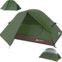 Forceatt Camping Tent 2 Person, Backpacking Tent Waterproof & Windproof, Ultralight Instant Tent with Rain Fly for Camping, Hiking, Outdoor (Dark green)