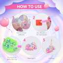 MATHARAGO Diamond Painting Kits - 5D Big Gems - Dinosaur Diamond Painting Keychains - Arts and Crafts for Kids Ages 6-8-12 - Diamond Art Keychains Stickers for Girls Gifts Party Ideas