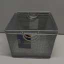 YBM Home Kitchen Pantry Organizer Wire Basket for Shelves, Cabinets, Pantry, Countertop, Mesh Open Storage Bin Metal Basket for Organizing Food Supplies 10 x 9 x 6 Pack of 1, Silver