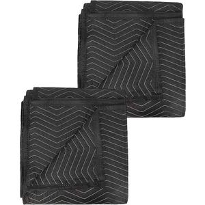 16"X42" Moving Blanket,
Heavy Duty Packing Blankets for Protecting Furniture Moves Storage, Professional Quilted Wrapping & Shipping Pads(Black)
Pack of 2