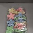 Large Hair Claw Clips 12 Pack, Flower Hair Clips for Thin Hair, Big Square Matte Strong hold for Thick Hair, 3 Styles Hair Clips for Women Thick Hair 4 Colors