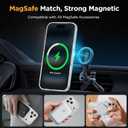 Miracase Magnetic for iPhone 17 Pro Case 6.3" with Screen Protector, [Compatible with MagSafe] Military-Grade Protection, Anti-Fingerprint, Slim Thin Phone Case for 17 Pro Cover, Clear