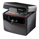SentrySafe Black Fireproof and Waterproof Safe, File Folder and Document Box with Key Lock, Ex. 14.3 x 15.5 x 13.5 inches, HD4100
