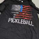 US Flag Pickleball Player Paddleball Lover Premium Tri-Blend T-Shirt, M