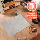 Nuby Reversible Baby Floor Mat, Graceful Gray