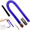 Vacuum Accessories & Attachment Compatible with Dyson V7 V8 V10 V11 V15 V6 DC58 DC59 - Dryer Vent Cleaner Kit & Refrigerator Condenser Coil Brush- Flexible Crevice Tool for Small Crevice