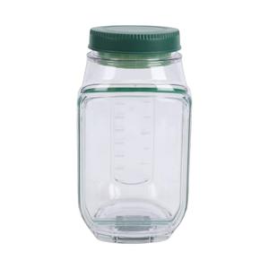 ICRPSTU 1000ml Mason Jars Portable Salad Jar Tightly Sealed Plastic Side Open Salad Container for Office Travel Picnic